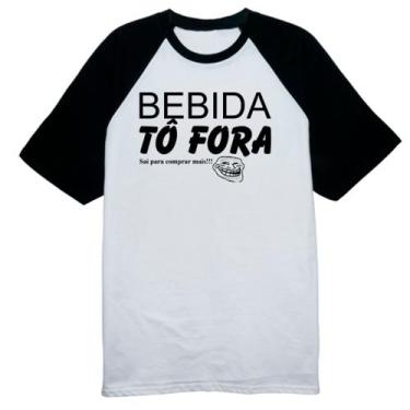 Imagem de Camiseta Raglan Bebida to fora sai para compra mais - Alearts, G