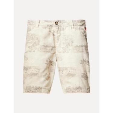 Imagem de Bermuda Reserva Masculina Casual Estampada Maré Areia-Masculino