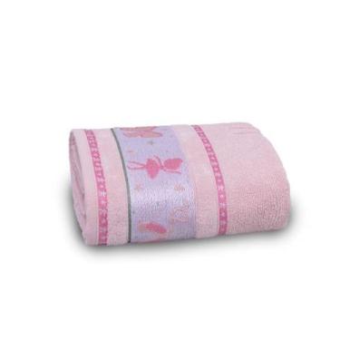 Imagem de Toalha de Banho Infantil Soft Baby Appel, Bailarina Rosa