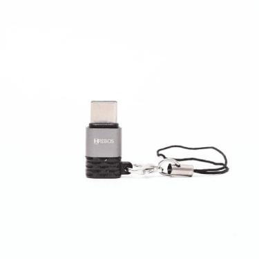 Imagem de Adaptador OTG Para Cabo Micro USB V8 Femea x TipoC Macho Portátil - Hr