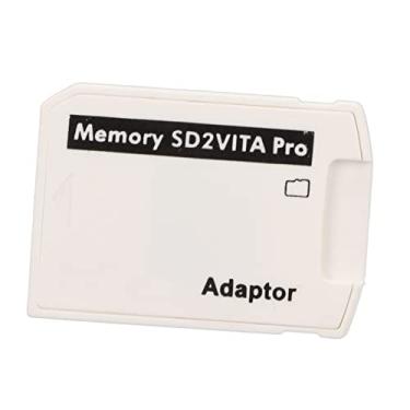 Imagem de Adaptador de Cartão de Memória Sd2vita para Carregamento Rápido PS Vita Armazenamento Cartão de Jogo para Henkaku ENSO 3.60, Material ABS Branco