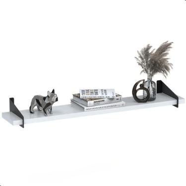 Imagem de Prateleira De Madeira Estilo Industrial Suspensa - Metalcromo