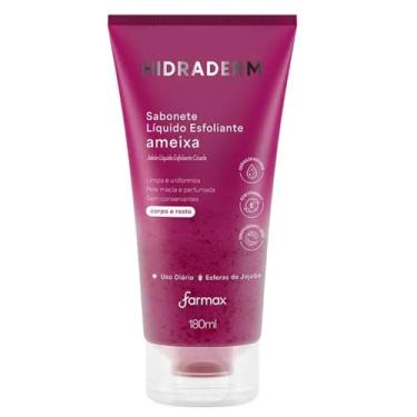 Imagem de Sabonete Líquido Esfoliante Ameixa Para Corpo e Rosto 180ml - Hidraderm