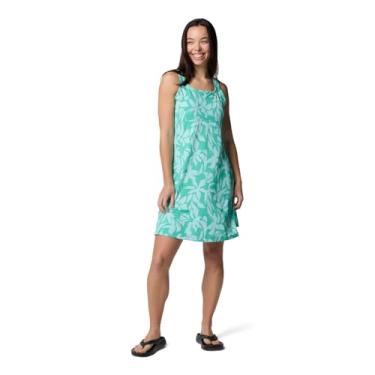 Imagem de Columbia Vestido feminino PFG Freezer III, Verde esmaltado de folha larga, GG