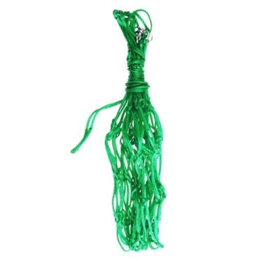 Imagem de simhoa Rede de feno de alimentação lenta, bolsa de malha suspensa, fácil de pendurar espaço para economizar um alimentador de cavalos portáteis, saco de feno, Green 40inch