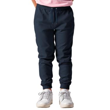 Imagem de Calça Infantil Menina Moletom Flanelada Algodão Ajustável-Feminino