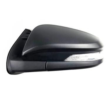 Imagem de Compatível para Toyota Hilux 2015 Esquerda e Direita Acessórios para Carro Espelho Lateral Conjunto Retrovisor Automático Elétrico Dobrável LED Sinal de Volta(5 Wire Left)