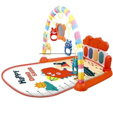 Imagem de Tapete De Atividades Baby Iluminado Interativo Vermelho Piano Musical Bebê