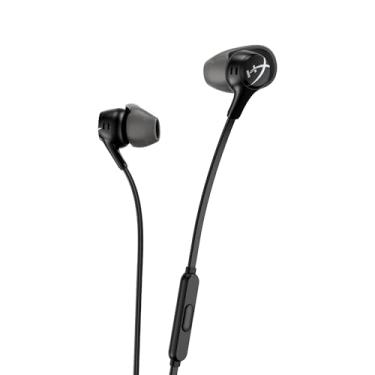 Imagem de Fone de Ouvido HyperX Cloud Earbuds II - Otimizado para Celular, Microfone Integrado, 4 Tamanhos de Pontas Auriculares, Inclui Case Rígida, Preto (70N24AA)