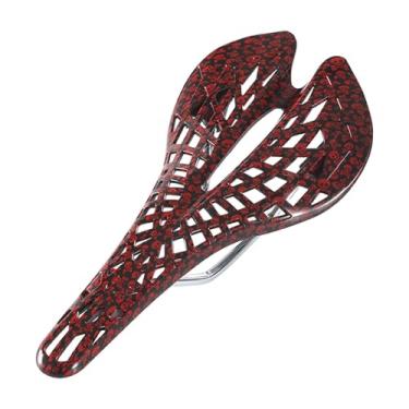 Imagem de Deevoka Bike Saddle Bicycle sela versátil substituto de choque à prova de choques Bicicleta Bicicleta assento para andar de bicicleta de montanha ao ar livre, Vermelho