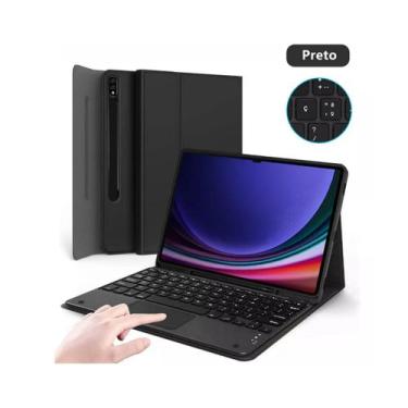 Imagem de Capa Com Teclado Para Galaxy Tablet S9 Fe 12.4 Polegadas - Fam