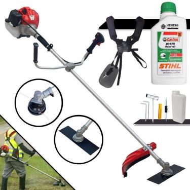 Imagem de Máquina De Cortar Grama CG520P TB Anmax 52cc + Óleo Stihl 2T