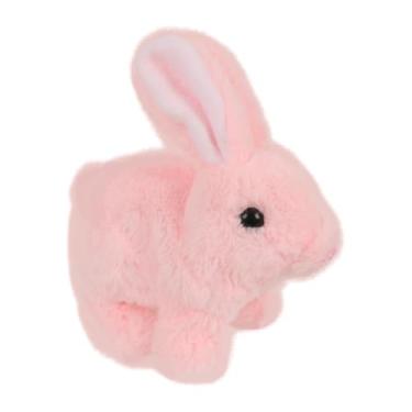 Imagem de Coelho elétrico, brinquedo de fingimento de coelho,Pequeno coelho de Páscoa de pelúcia - Pequeno animal de estimação com orelhas trêmulas, acessórios para decoração para namorada, colega de classe