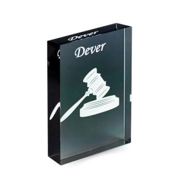 Imagem de Placa Decorativa Escritório Martelo da Justiça & Direito