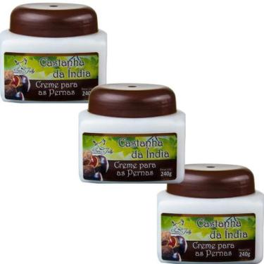 Imagem de Creme Hidratante San Jully Castanha da Índia Pote 240g Kit 3 Unidades