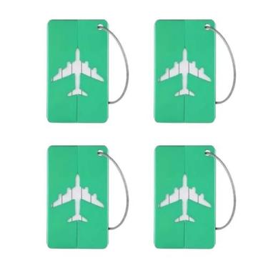 Imagem de Kit 04 Tag Etiqueta De Mala e Mochila - Verde - We Go To