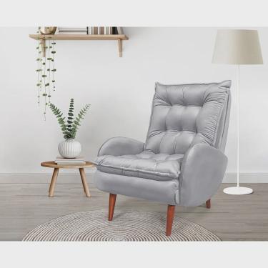 Imagem de Poltrona Anatômica Pés de Madeira Eloá