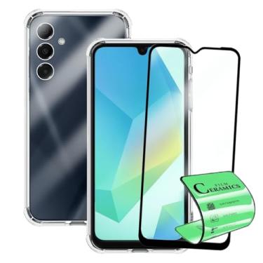 Imagem de Kit Capinha Capa Antiqueda para Samsung Galaxy A16 + Película Cerâmica 9D