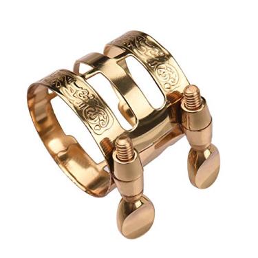 Imagem de Ligadura de Saxofone, Tampa de Bocal Alto de Substituição Com Padrão de Flor para Tom e Som Centralizados, Ligadura de Sax Tenor (sem tampa de saxofone)