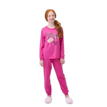 Imagem de Pijama Juvenil Menina Pink Dreams Brilha no Escuro Algodão