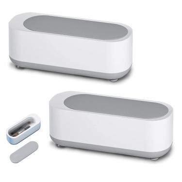 Imagem de Limpador Ultrassonico Oculos Joias Anel Cordao Kit 2 unidades Acessorios Alta Frequencia Multiuso Limpeza Profunda Estojo Portatil