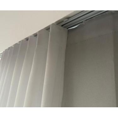 Imagem de Cortina Blackout Linho Flame 4m Trilho Duplo  - Stanzanni Bordados, Br