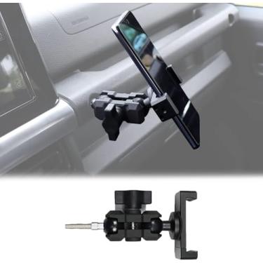 Imagem de Suporte de celular para carro ABS/liga metálica, para Suzuki Jimny 2 portas e 4 portas 2019-2025, suportes de telefone para seu carro, painel de montagem de telefone de carro 【360° ajustável】