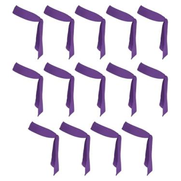 Imagem de PATIKIL Tiaras de cabeça, 14 peças, faixa de cabeça de karatê Ninja ajustável, esportiva, com absorção de suor, para treino para homens e mulheres, corrida, tênis, ioga, roxo escuro