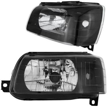 Imagem de Farol Fiat Uno Fiorino 2004 Até 2013 Mascara Negra