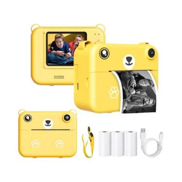 Imagem de Câmera Digital Infantil Com Impressão Instantânea, Câmera Pequena Port