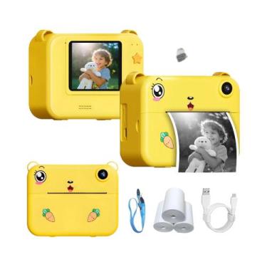 Imagem de Câmera Digital Infantil Com Impressão Instantânea, Câmera Pequena Port
