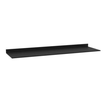 Imagem de Tampo para Balcão de Cozinha com Rodapé Torfi 180cm MDP/BP Preto G96 -