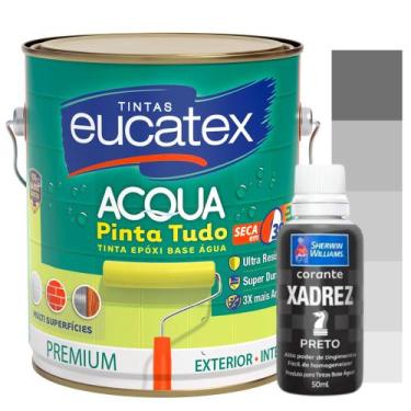 Imagem de Tinta Epóxi Branco Base Agua 3,6L p/ Azulejo Banheiro Cozinha + Corant