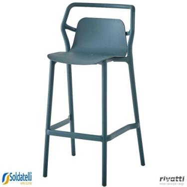 Imagem de Banqueta Outdoor Enjoy UV Empilhável Várias Cores - Rivatti, Azul