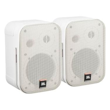Imagem de JBL Sistema de alto-falante profissional compacto bidirecional de alto desempenho profissional, branco, vendido como par (C1PRO-WH), 650 watts