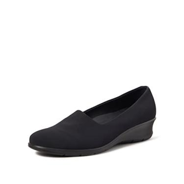 Imagem de ECCO Anabela Feminina Felicia Stretch, Preto/preto, 11-11.5