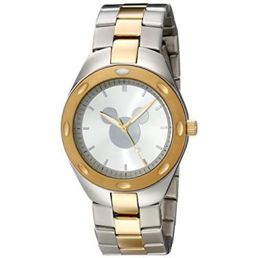 Imagem de Disney Relógio masculino W001902 Mickey Mouse analógico de quartzo em dois tons