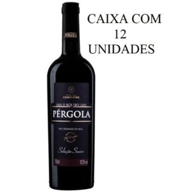 Imagem de Kit 12 Un Vinho Tinto Suave Seleção Pérgola 750 ml