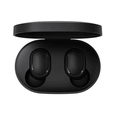 Imagem de Fone Bluetooth TWS Preto Sem Fio, Estojo Carregador, Som HD, Cancelamento Ruído, Bateria Longa