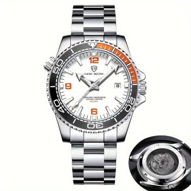 Imagem de Relógio Masculino De Quartzo Brilhante Para Negócios E Esportes Presente Ideal Prata