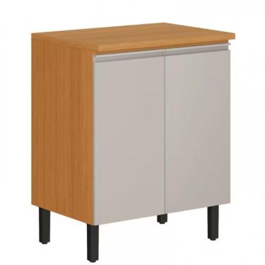 Imagem de Balcão Itatiaia Ideale Com 2 Portas E 2 Prateleiras Cinamomo-off White