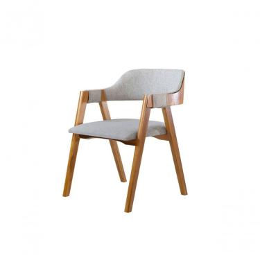 Imagem de Cadeira Madeira Maciça Com Braço Anatômico Dalia Sala Nobre