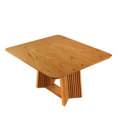Imagem de Mesa De Jantar Ripada Quadrada 1,40x1,40 Helena Sala Nobre