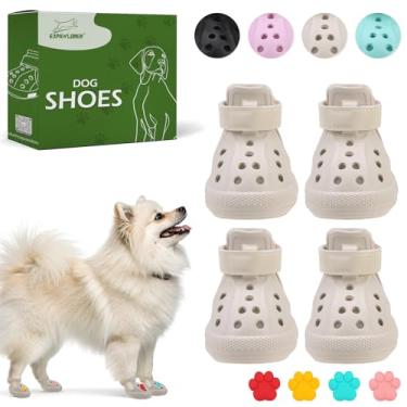 Imagem de Sapatos de cachorro para pavimento quente - Botas antiderrapantes de verão para cães pequenos, médios e grandes, botas refletivas para animais de estimação e protetores de patas, fácil de colocar e