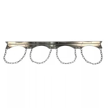 Imagem de Suporte de parede para cilindro de oxigênio de aço para serviços pesados ​​- Capacidade de 440 libras para clínicas, fábricas e veículos de emergência (8L-40L)(Four)