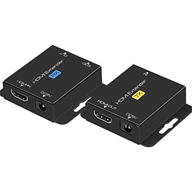 Imagem de QIUB Extensor Hdmi Xcl Black 60M, Cat 678 Utp, Porta De Entrada Edid, Alimentação Dc 5V, 1080P, Rj45, Compatível Com Blu-Ray, Fire Stick, 61 Metros