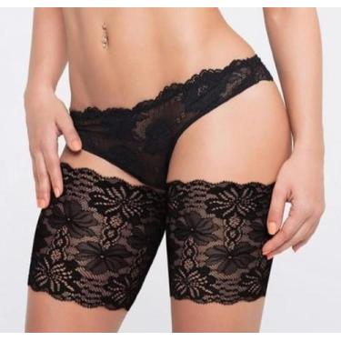 Imagem de Faixa Renda. Perneira para evitar atrito entre as coxas Com Bolso Inte