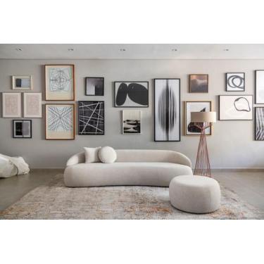 Imagem de Sofá Luna - Grand Boucle Cru - Sofá de Fábrica, 2,20m