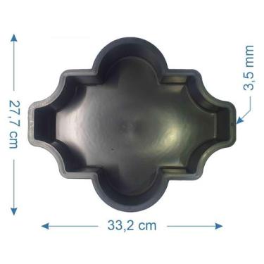 Imagem de 3 Forma De Piso Paver Bloquete Oreon 6cm - Plastidon