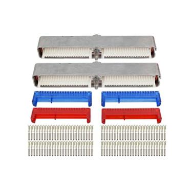 Imagem de ICT Billet LS Gen 3 ECM Engine Computer Connector Kit Blue Red P01 PCM 0411 LS1 LM7 LQ4 LR4 Compatível com motores da série GM LS Gen 3 de 1997 e mais recentes com dois conectores azul-vermelho de 80
